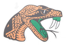 Load image into Gallery viewer, Florida A&amp;M Rattlers 3D Logo Fan Foam Wall Sign
