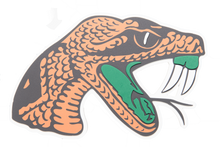 Load image into Gallery viewer, Florida A&M Rattlers 3D Logo Fan Foam Wall Sign