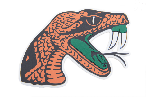Florida A&M Rattlers 3D Logo Fan Foam Wall Sign