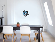 Load image into Gallery viewer, Johns Hopkins Blue Jays 3D Logo Fan Foam Wall Sign on the wall
