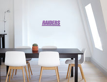 Load image into Gallery viewer, Mount Union Raiders 3D Logo Fan Foam Wall Sign on the wall
