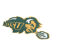 Load image into Gallery viewer, North Dakota State University Bison 3D Logo Fan Foam Wall Sign profile
