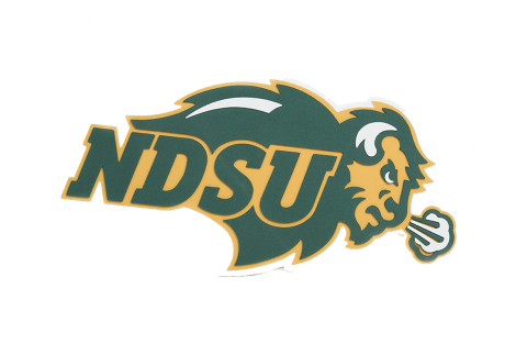 North Dakota State University Bison 3D Logo Fan Foam Wall Sign